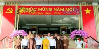 TP. HCM: Phật giáo Thành phố và Học viện PGVN, chúc tết lãnh đạo huyện Bình Chánh và xã Lê Minh Xuân.