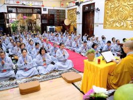TP. HCM: CHÙA BỒ ĐỀ LAN NHÃ TỔ CHỨC KHÓA TU BÁT QUAN TRAI “MỘT NGÀY AN LẠC”