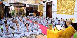 TP. HCM: CHÙA BỒ ĐỀ LAN NHÃ TỔ CHỨC KHÓA TU BÁT QUAN TRAI “MỘT NGÀY AN LẠC”