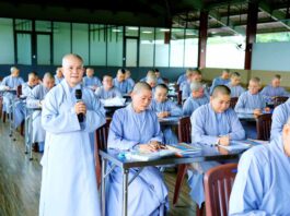 TP. HCM: NI SƯ NHƯ NGUYỆT GIẢNG DẠY MÔN HIẾN CHƯƠNG CHO 62 GIỚI TỬ NI THỌ GIỚI TẠI ĐẠI GIỚI ĐÀN THANH KIỂM