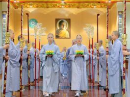 BAN CUNG NGHINH GIỚI TRƯỜNG NI TẬP DỢT CHUẨN BỊ PHỤC VỤ ĐẠI GIỚI ĐÀN THANH KIỂM
